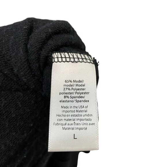 Beyond Yoga Jersey Knit Hooded Jogger Jumpsuit Playsuit Pockets Black size Large - Picture 10 of 10